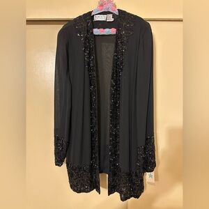 Women’s Black Tie Oleg Cassini Black Blouse